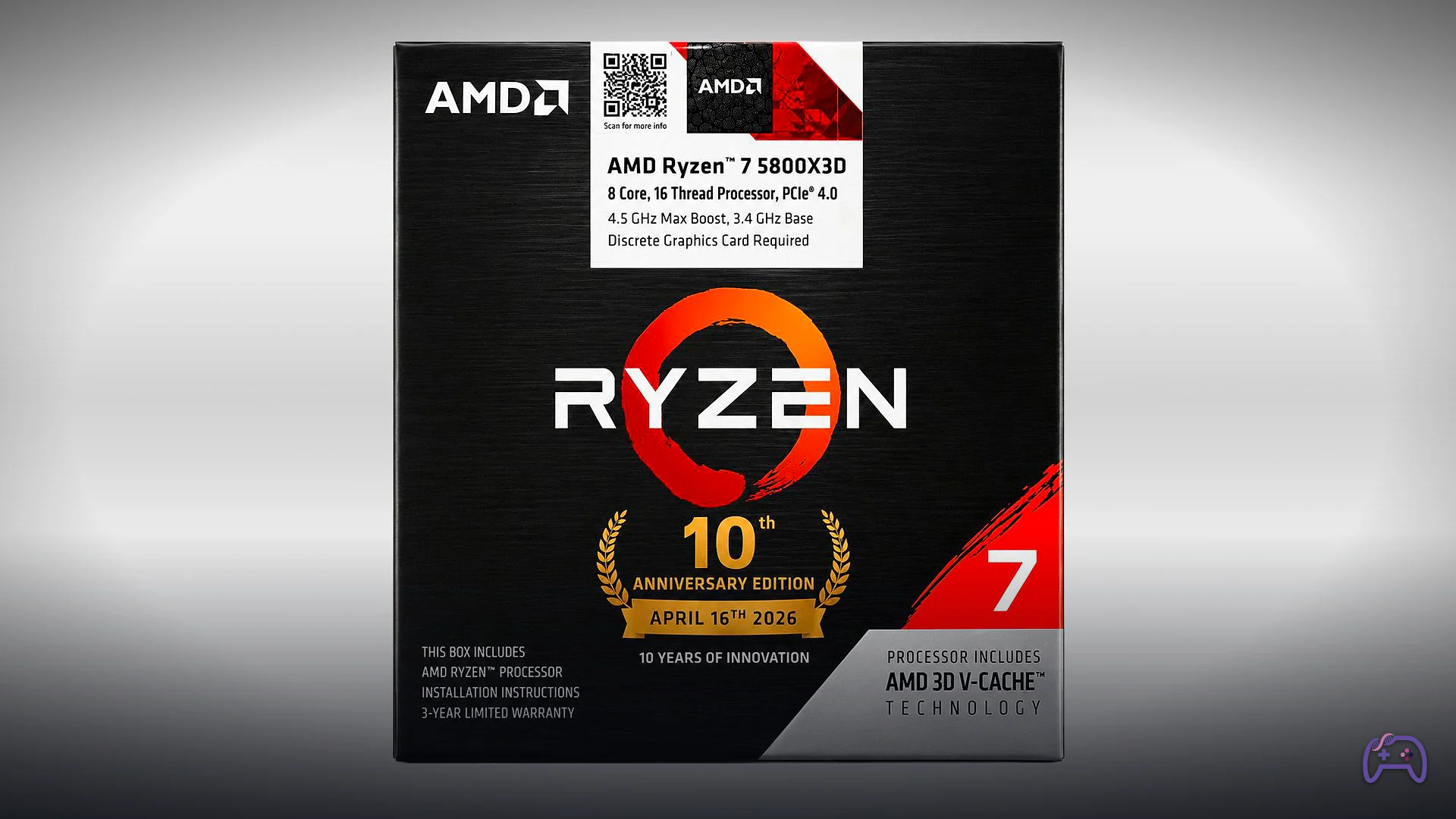 Ryzen 7 5800X3D вернётся в юбилейной версии на AM4 за $310